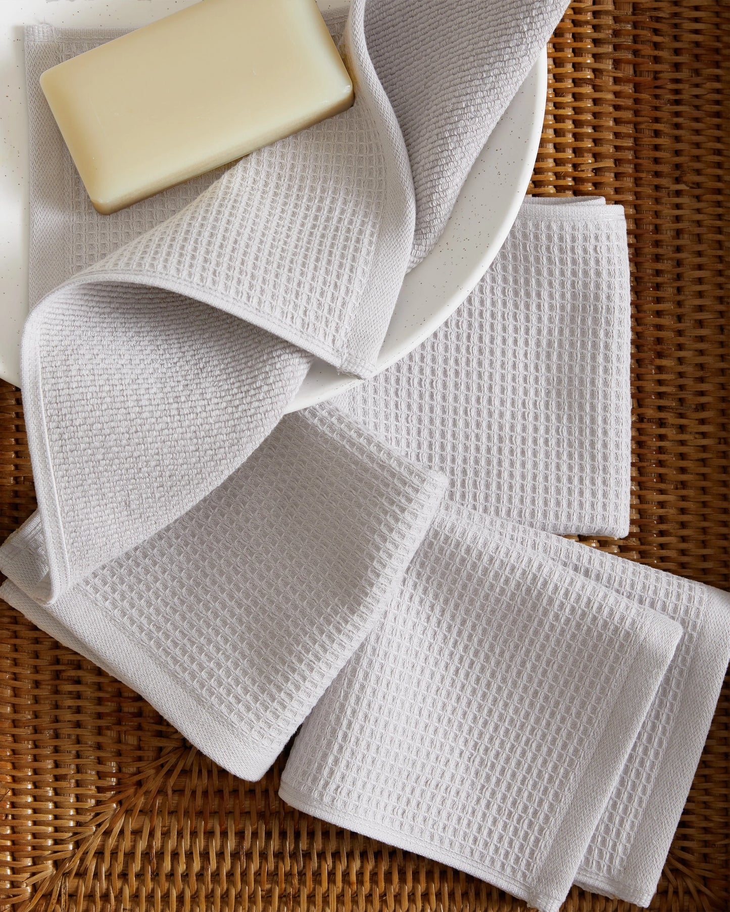 Turkish Waffle Terry Bath Sheet Bundle - One Size / White