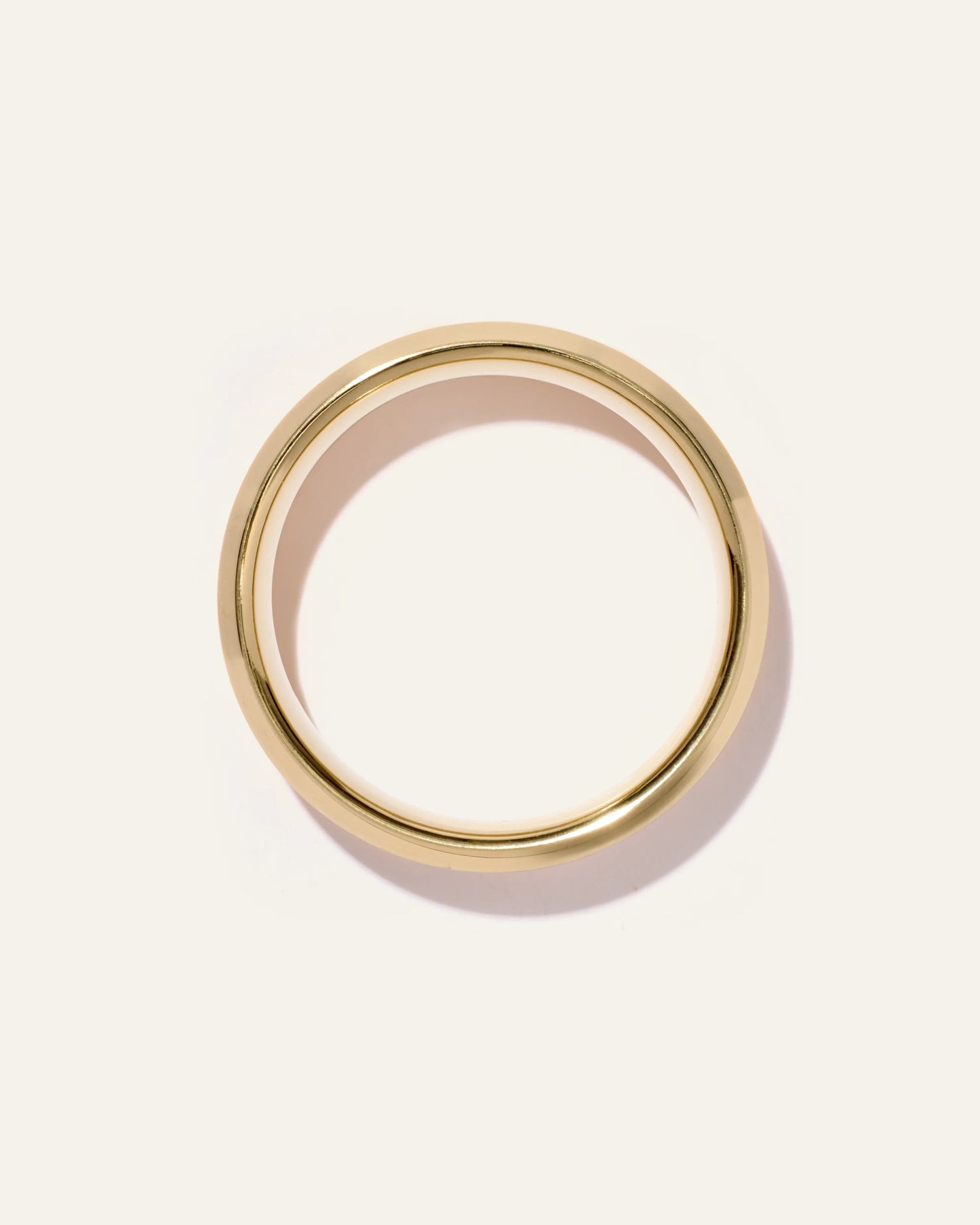 Tungsten Carbide Brushed Beveled Edge Band - 7 / 14K Gold Plated
