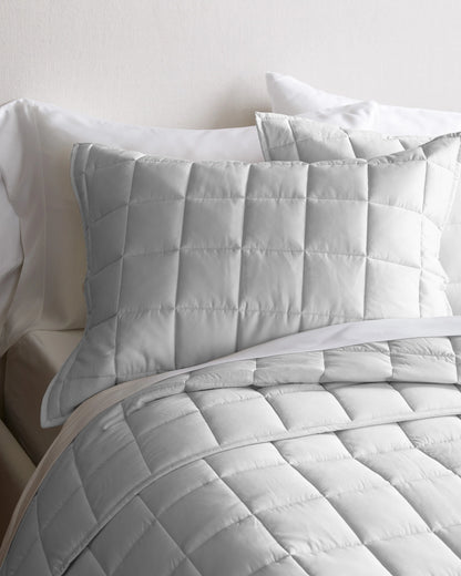 Bamboo Box Quilt Set - Twin / Sage