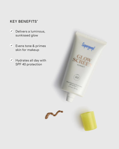 Glowscreen SPF 40 1.7 oz by Supergoop! - One Size / Sunset