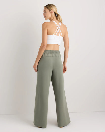 SuperSoft Fleece Wide Leg Pants - XS / Dried Fig