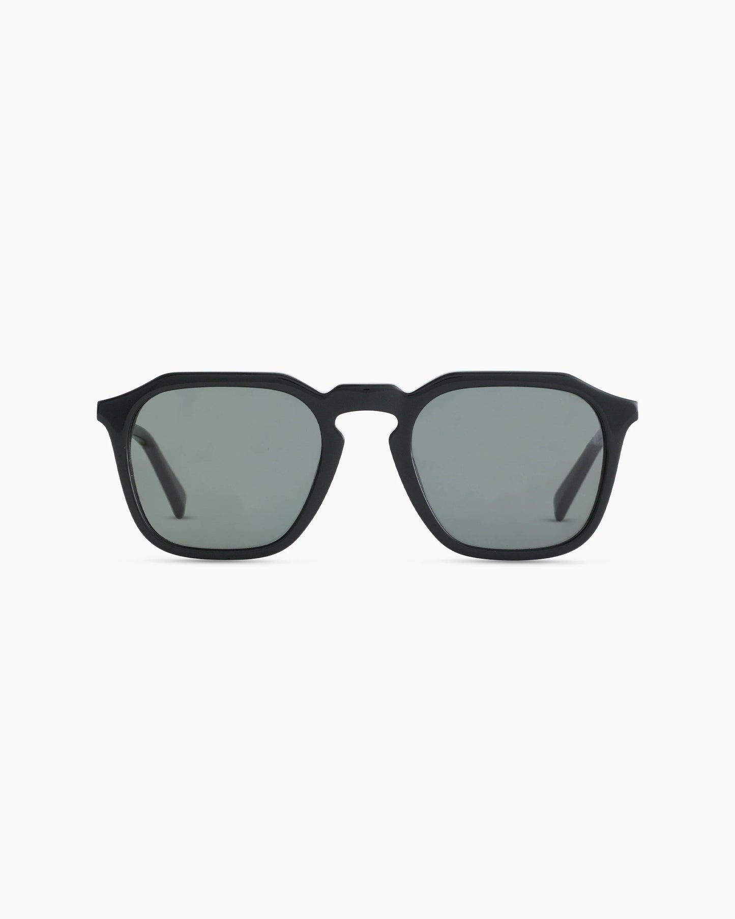 Jude Polarized Acetate Sunglasses - One Size / Black with Green lens
