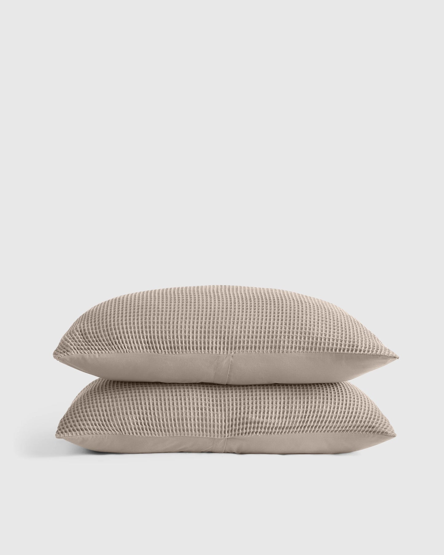 Organic Waffle Sham Set - Standard / White