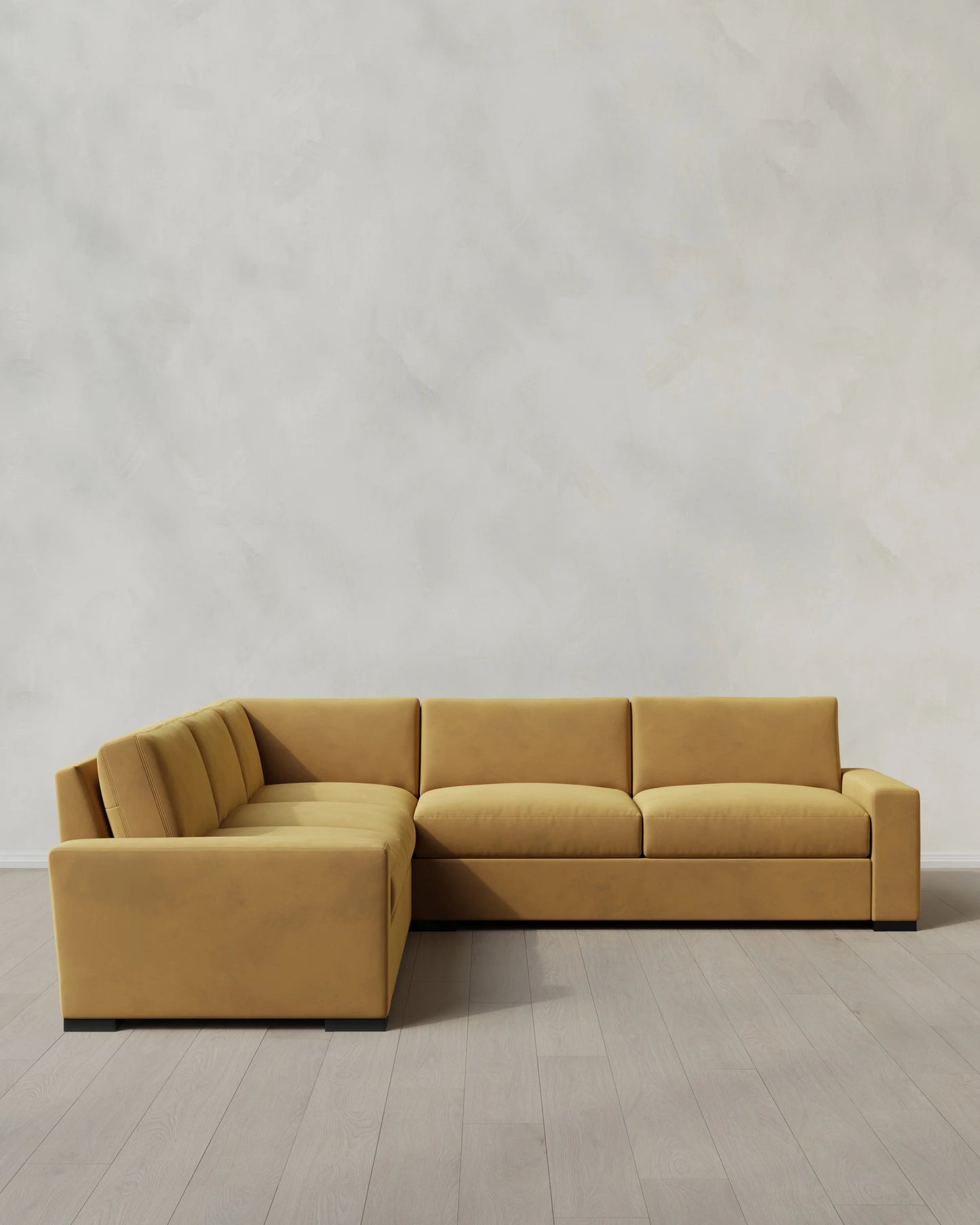 Stillman L Sectional in Performance Velvet - 116x116 / Java