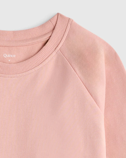 Organic Cotton French Terry Crew Neck Sweatshirt - 6 / Heart Graphic