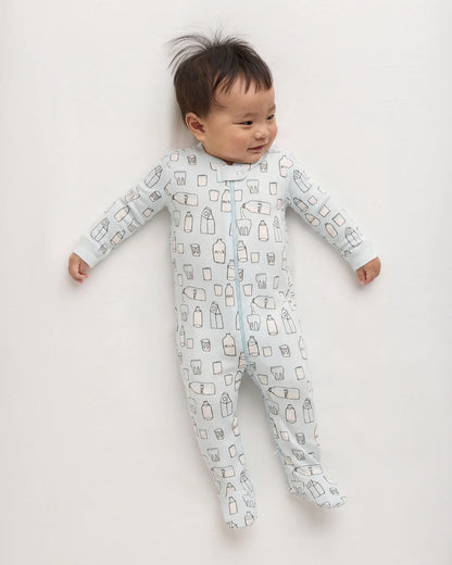 100% Organic Cotton Footie Pajama - 0-3M / Vehicles