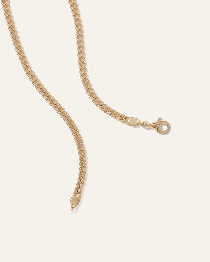 Cuban Curb Chain Necklace - 20" / Gold Vermeil