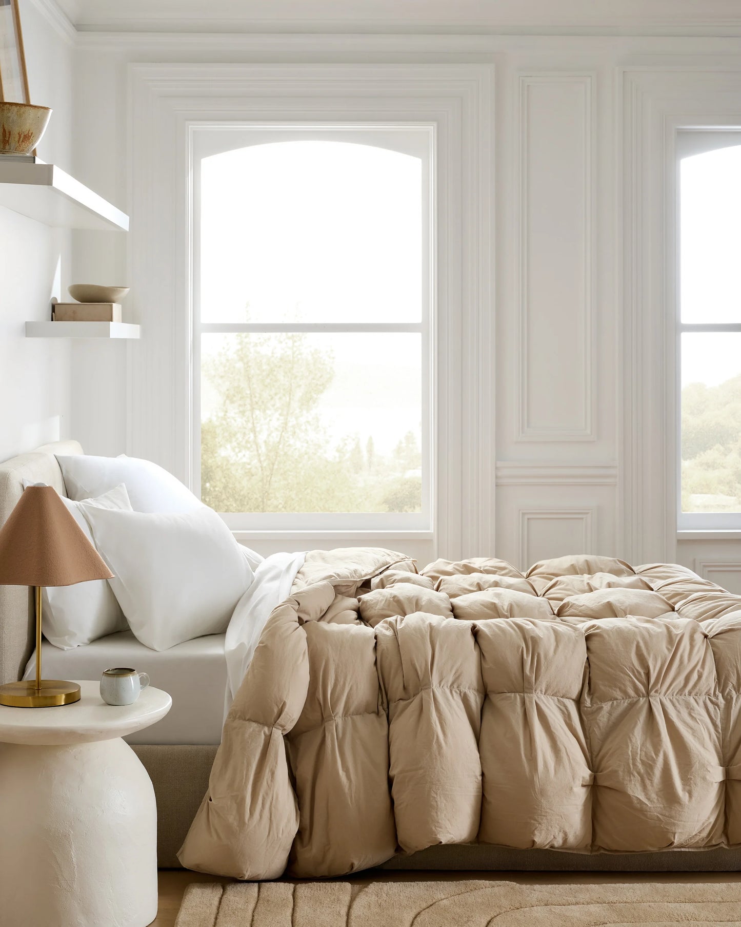 Cotton Pintuck Comforter - Twin / Nightfall