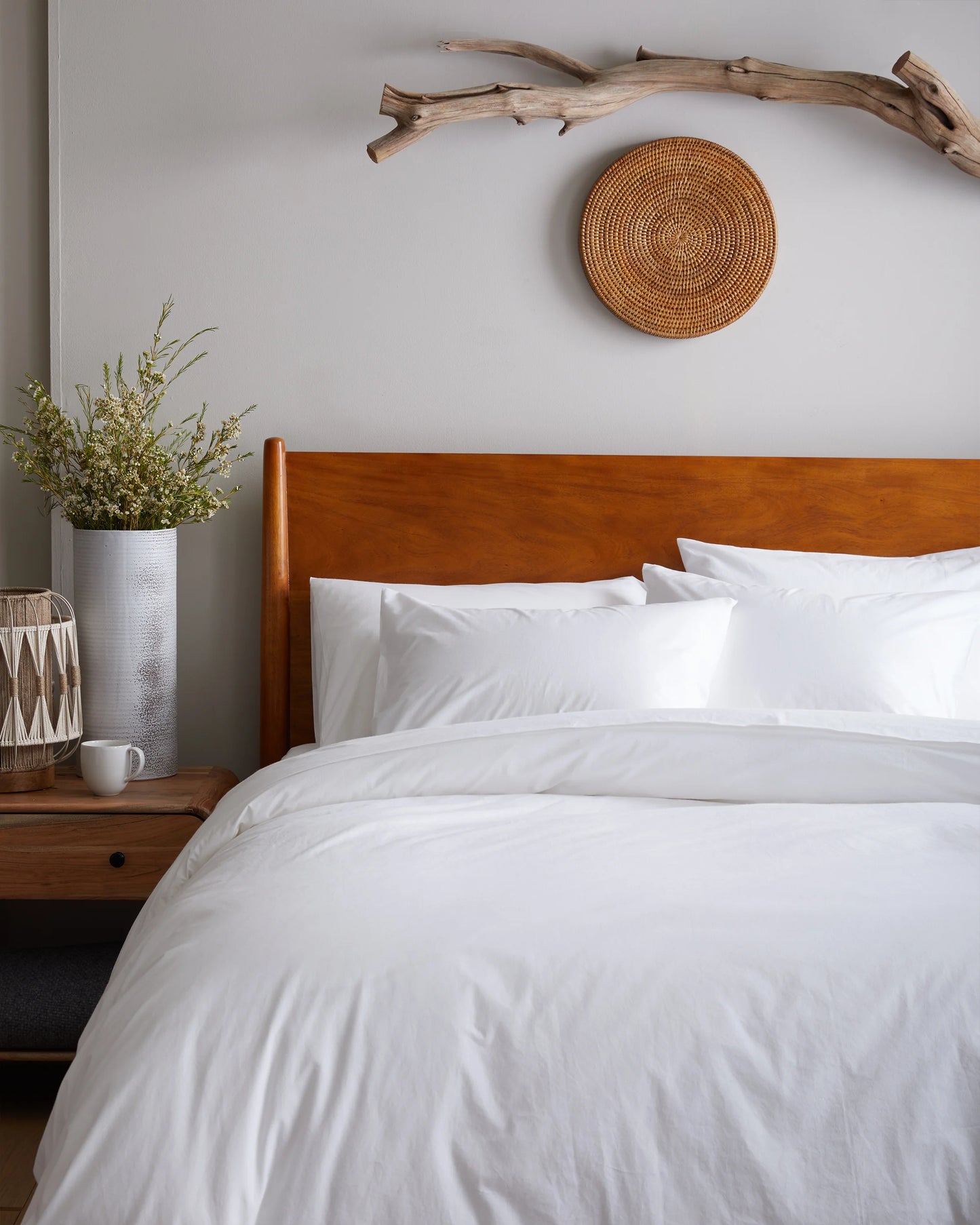 Organic Brushed Cotton Deluxe Bedding Bundle - Twin / White