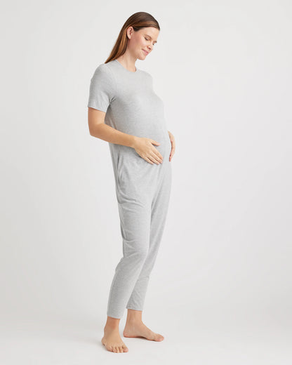 Bamboo Jersey Maternity Everyday Jumpsuit - XS / Deep Navy