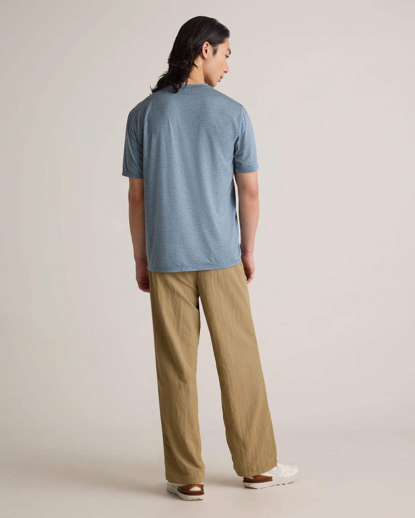 Flowknit Breeze Performance Pocket Tee - S / Heather Sky Blue