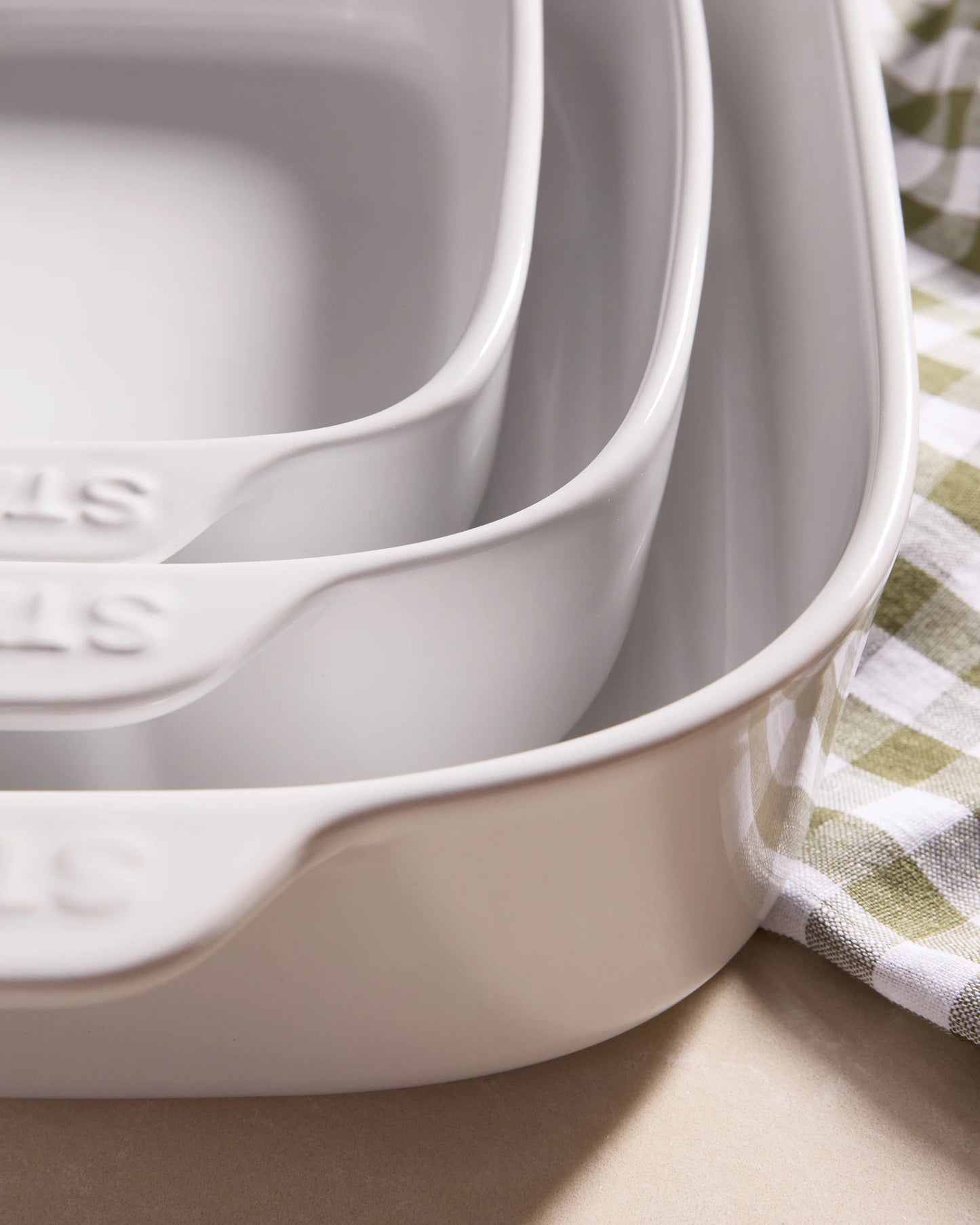 Stoneware Rectangular Baking Dishes, Set of 3 by STAUB - Set of 3 / Dune