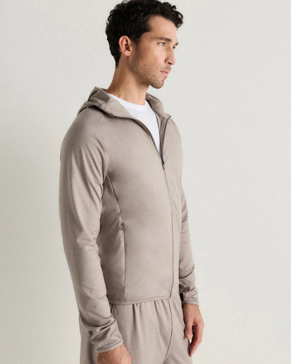 Flowknit Performance Zip Hoodie - S / Heather Grey