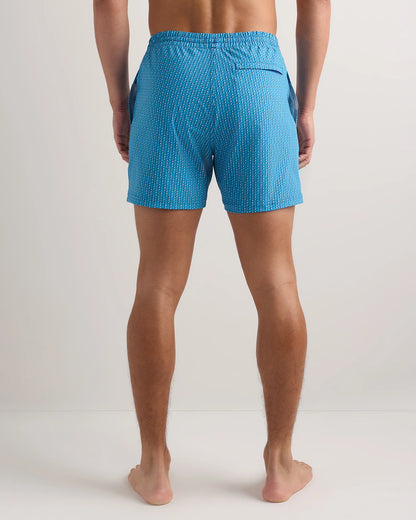 Italian Swim Trunks - 5.5" - XS / Navy Diamond Geo