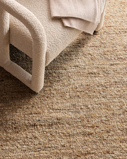 Liam Handwoven Wool Boucle Rug - 5' x 8' / Brown