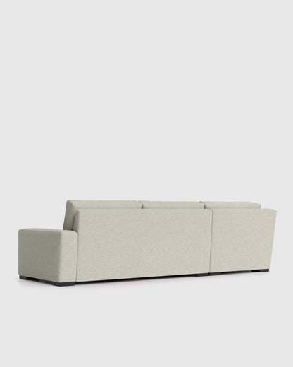 Stillman L Sectional in Performance Basketweave - 116x116 / Flax