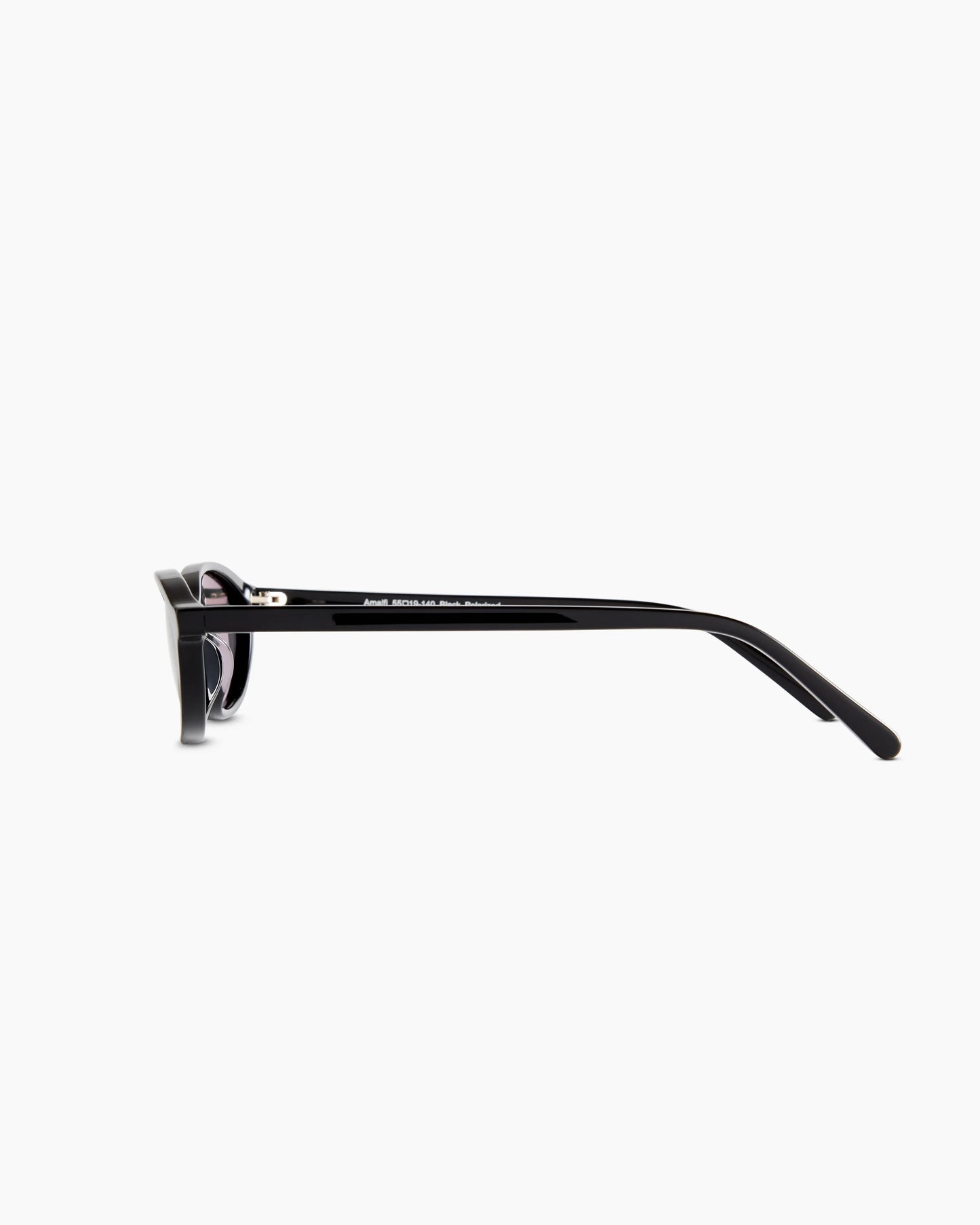 Amalfi Polarized Acetate Sunglasses - One Size / Black with Grey lens