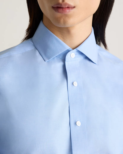 Organic Cotton Oxford Non-Iron Dress Shirt - S / Bold Black