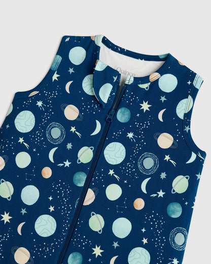 Bamboo Sleep Bag Walker 1.5 TOG - M / Colony Blue