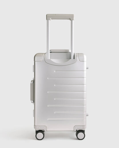 Aluminum Carry-On Suitcase - One Size / Black
