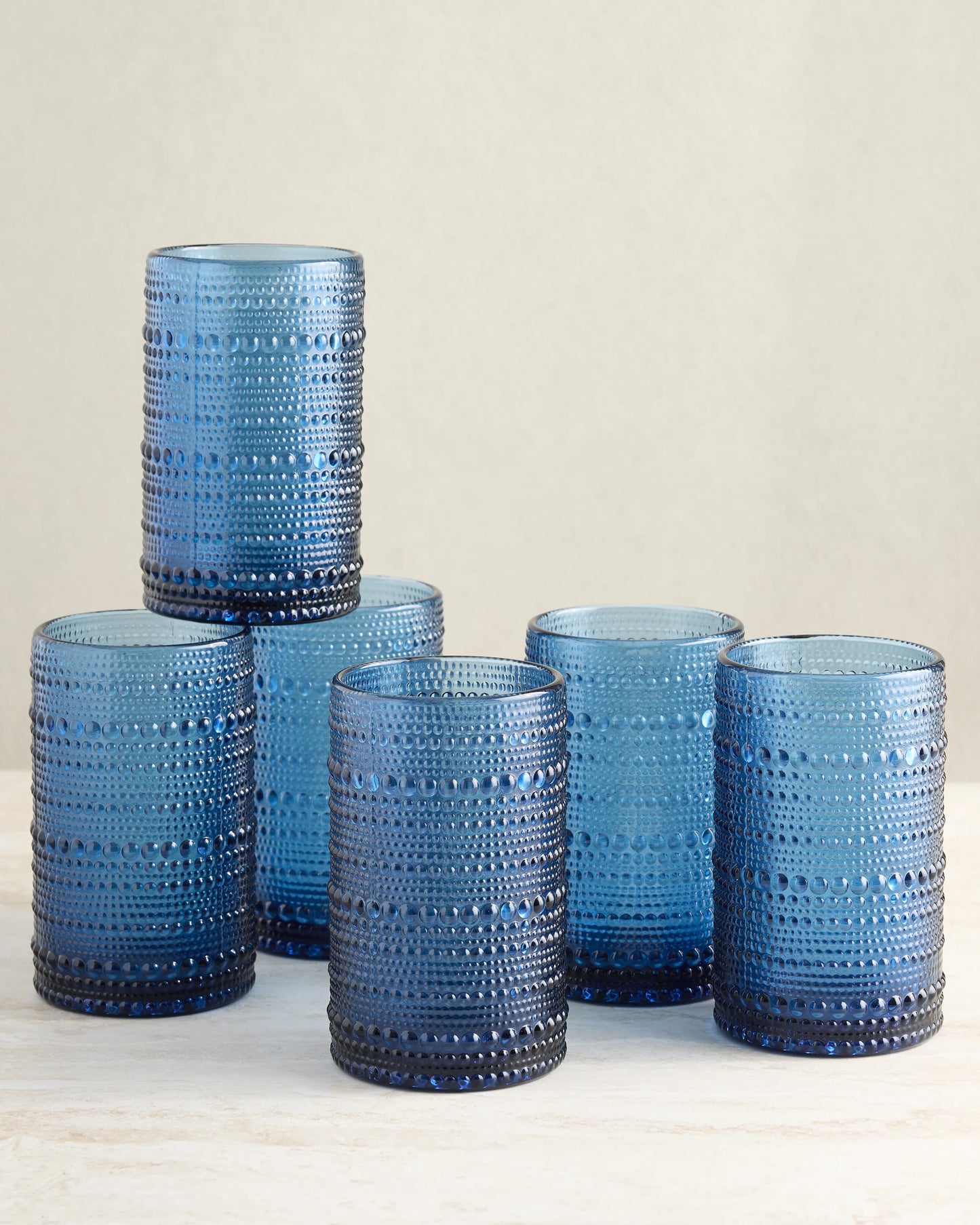 Jupiter Tall Glass Tumbler (Set of 6) - One Size / Fern Green