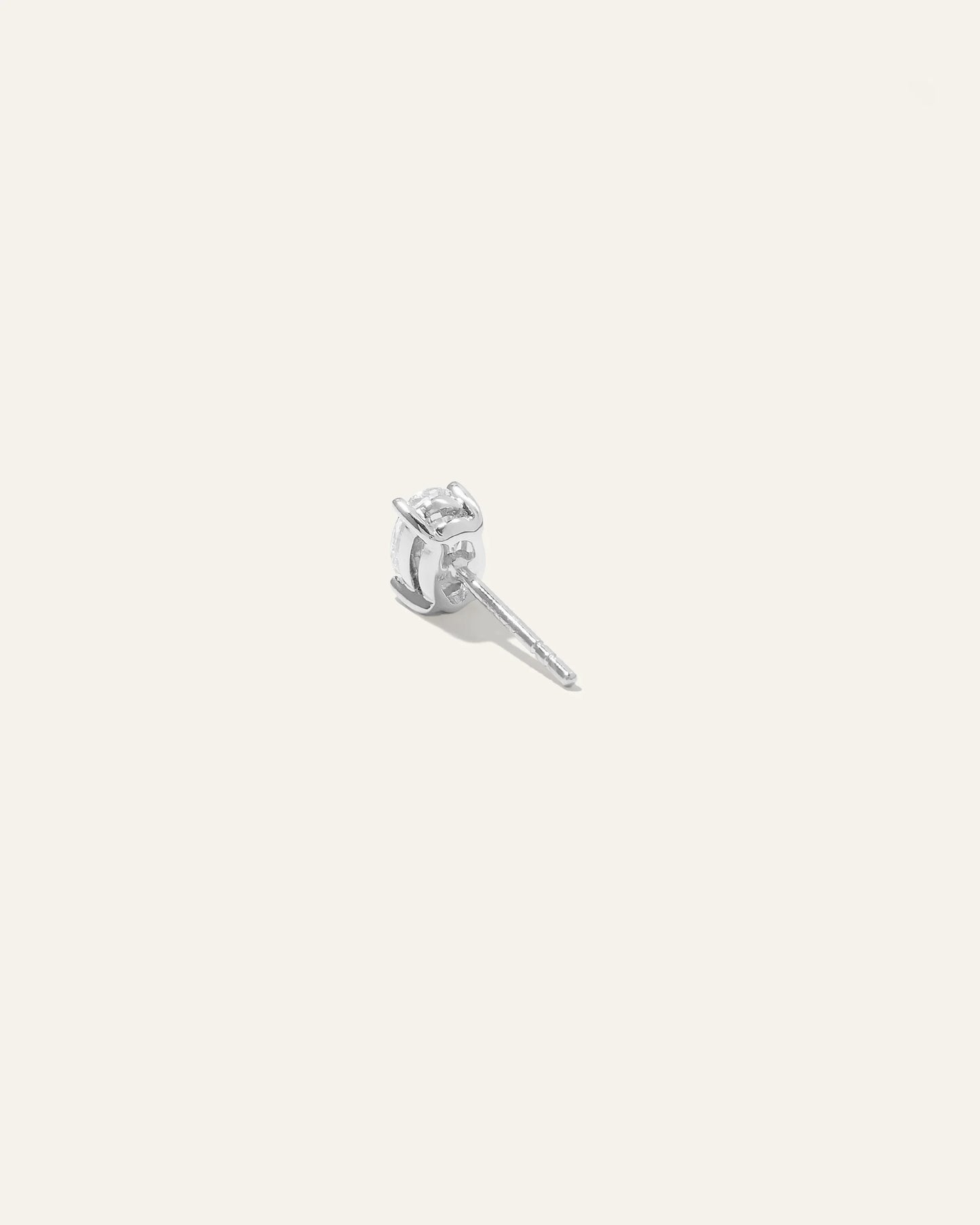 14K Gold Lab Grown Diamond Oval Solitaire Studs - 1ctw - One Size / Yellow Gold