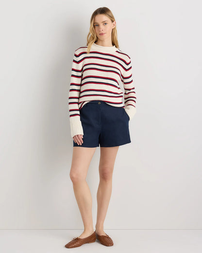 100% European Linen Trouser Shorts - 0 / Bayberry Olive