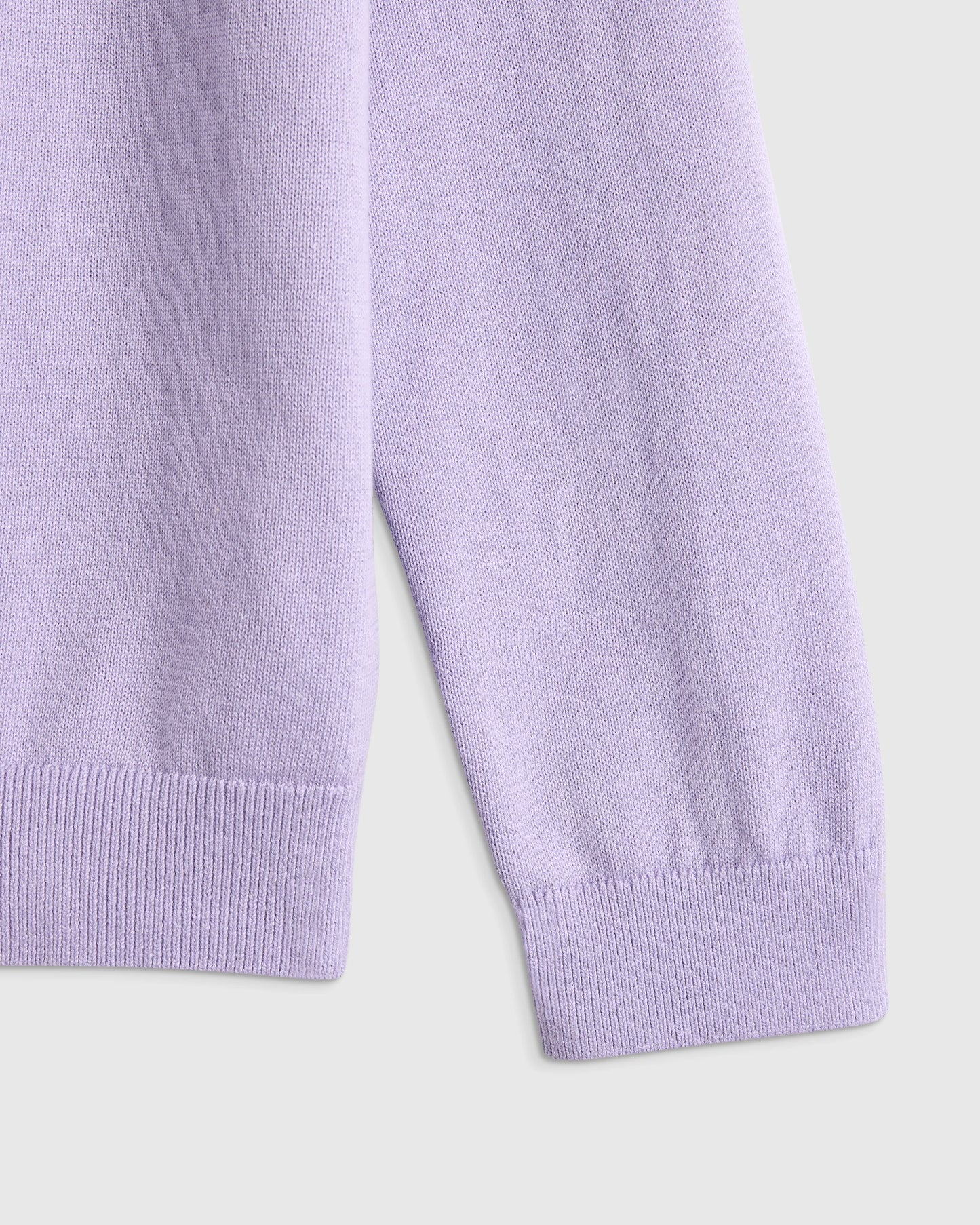 100% Organic Cotton Crewneck Cardigan - 6 / Ivory