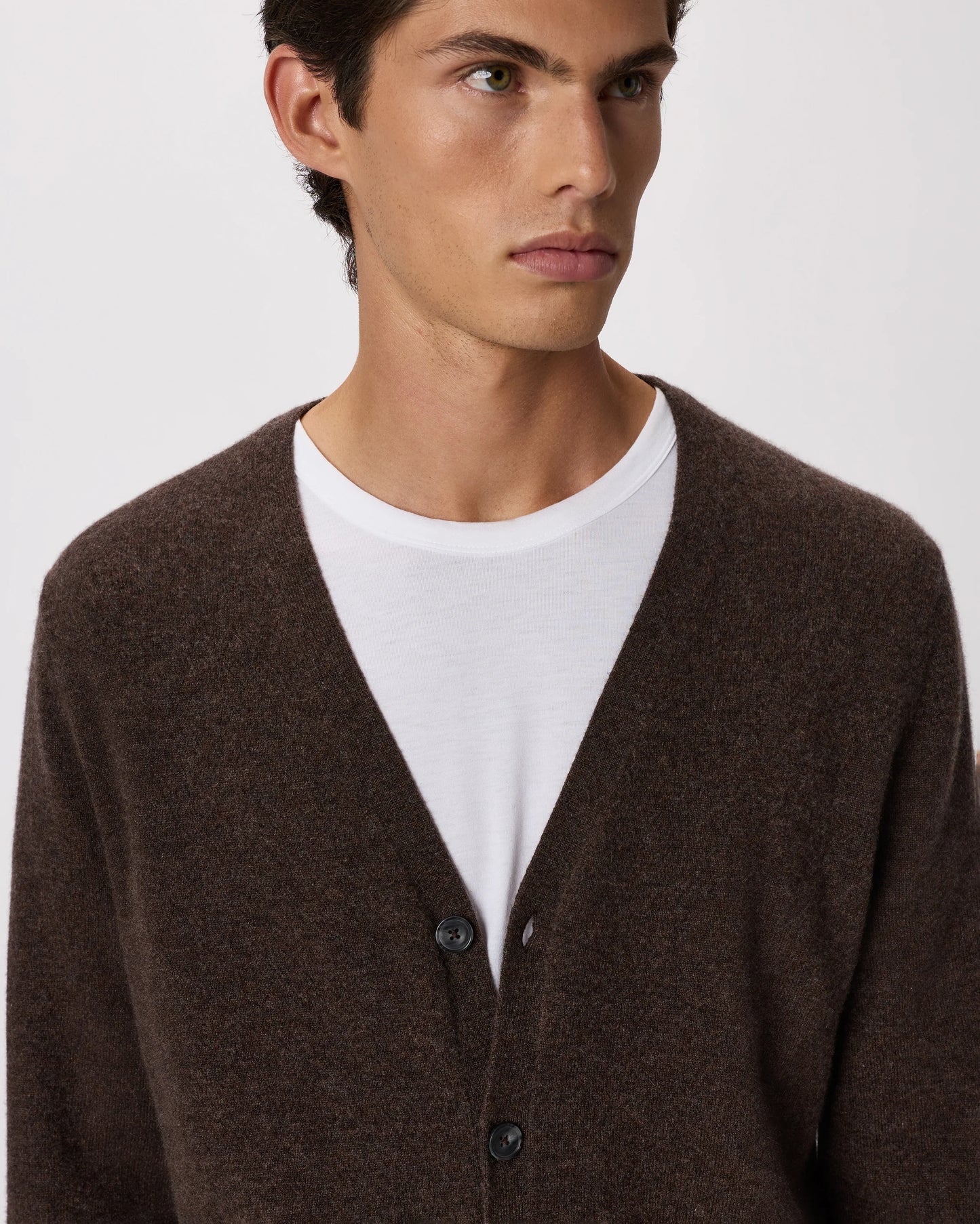 Mongolian Cashmere Cardigan Sweater - S / True Navy
