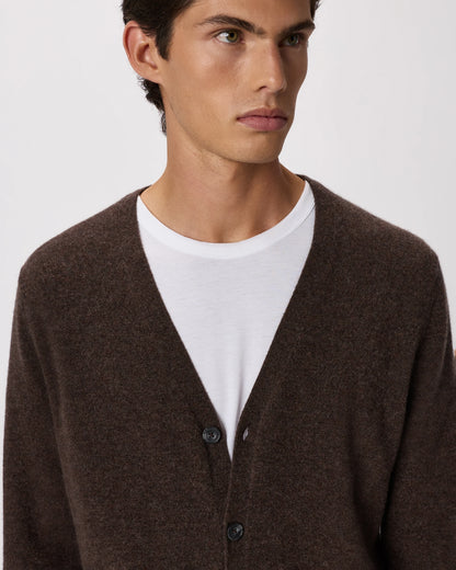 Mongolian Cashmere Cardigan Sweater - S / True Navy