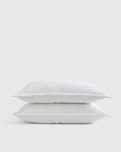 Organic Cotton Matelasse Sham Set - Standard / Dried Sage