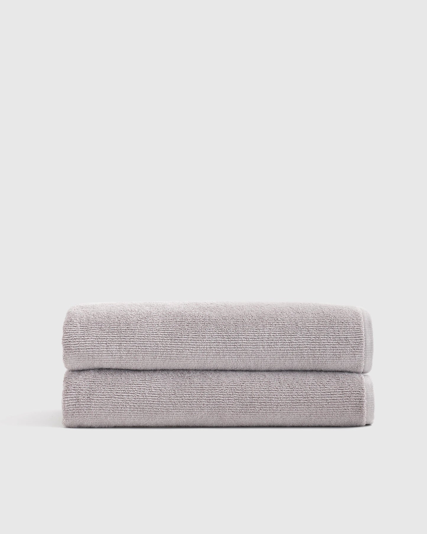 Turkish Ribbed Quick Dry Bath Sheet (Set of 2) - One Size / Mineral