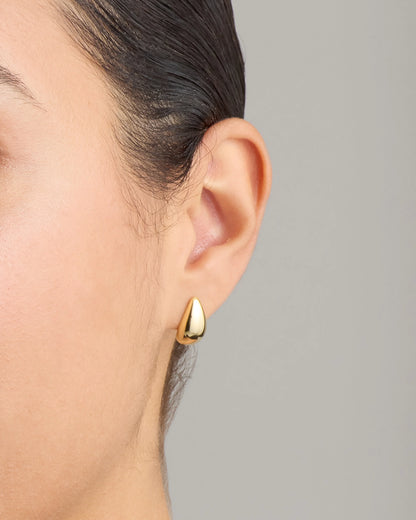 14K Gold Small Teardrop Earrings - One Size / Yellow Gold