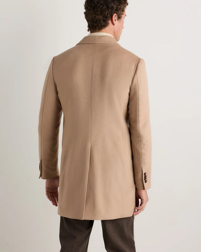 100% Mongolian Cashmere Car Coat - S / Camel