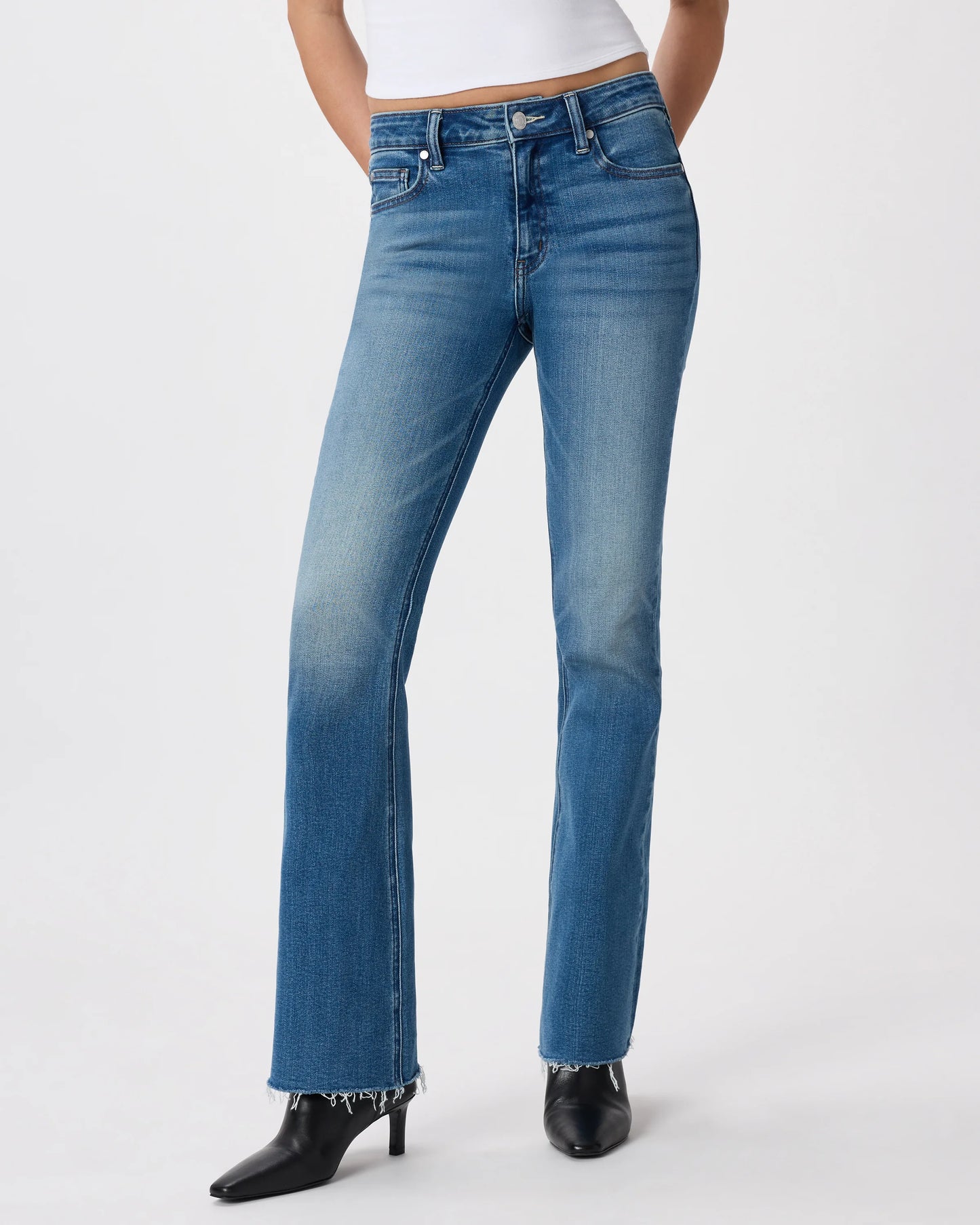 Luna Stretch Flare Jeans - 24 / Black