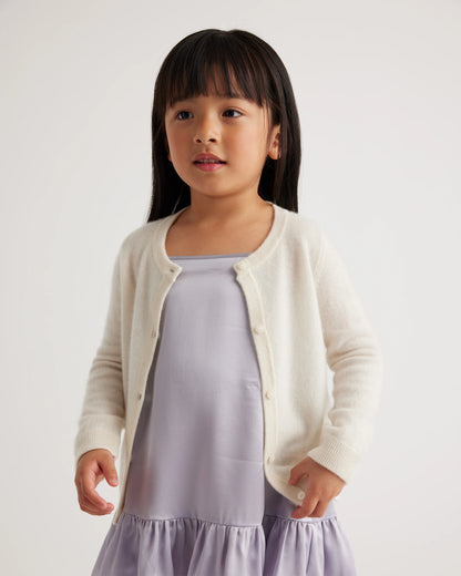 100% Washable Silk Dress - 2T / Grey Lilac