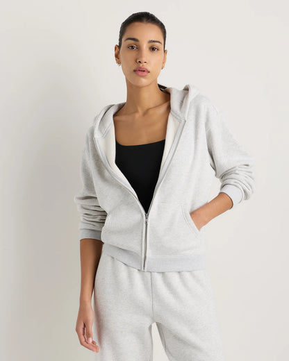 Everyday Fleece Full-Zip Hoodie - XS / Coastal Sage