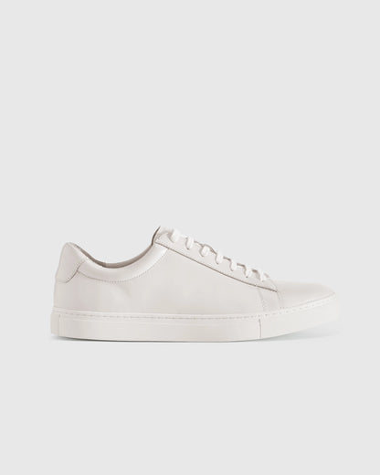 Italian Leather Everyday Sneaker - 7 / Black/Black