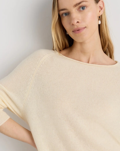 Mongolian Cashmere Boatneck Sweater - XS / Black