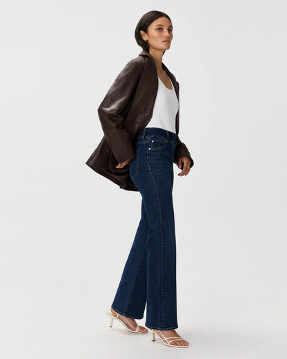 Nina Stretch Pull-On Flare Jeans - XS / Raven Black