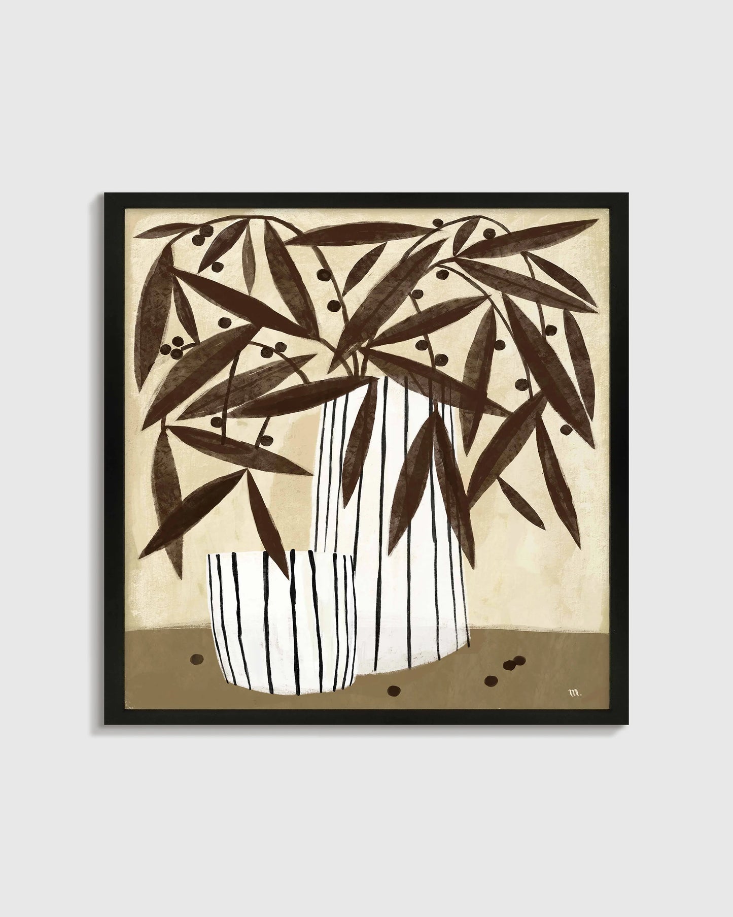 Tuscan Floral by Marco Marella - 21.25"x21.25" / White