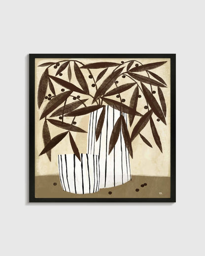 Tuscan Floral by Marco Marella - 21.25"x21.25" / White