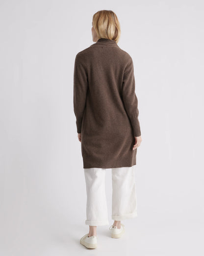 Mongolian Cashmere Duster Cardigan Sweater - XS / Oatmeal