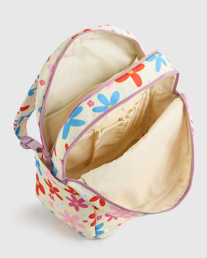 Recycled Double Pocket Backpack - One Size / Rainbow Clouds