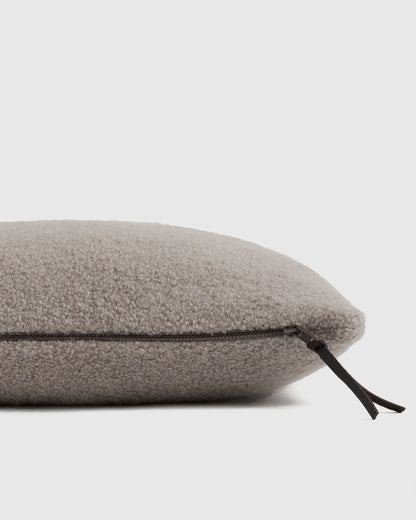 Alpaca Boucle Pillow Cover - 20x20 / Light Heather Grey
