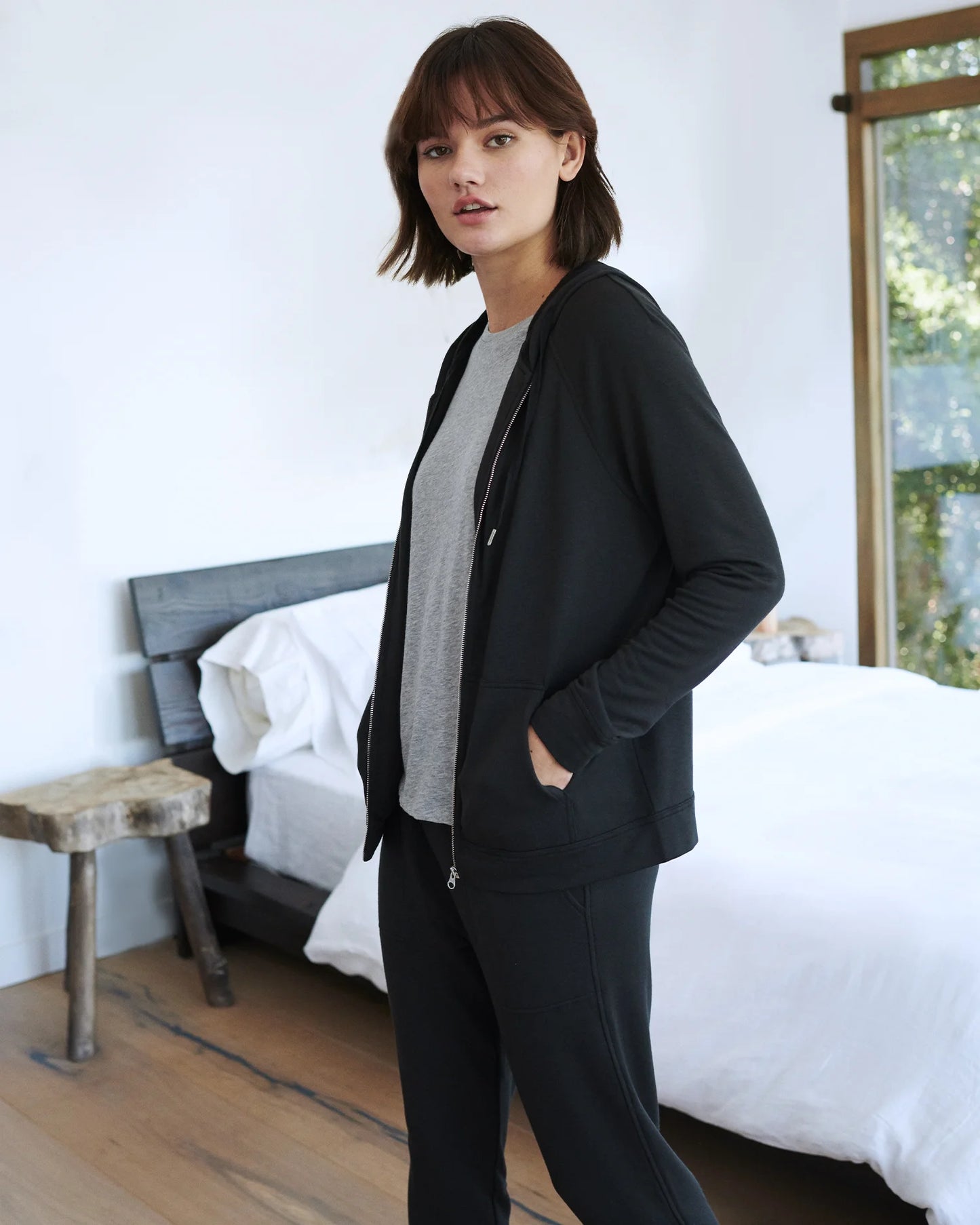 SuperSoft Fleece Full-Zip Hoodie - XS / Smoked Thyme Green