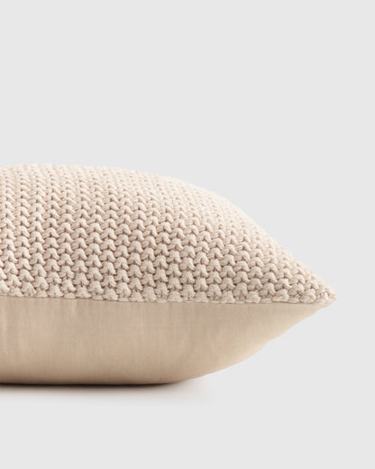 Cotton Fisherman Pillow Cover - 20x20 / Fig