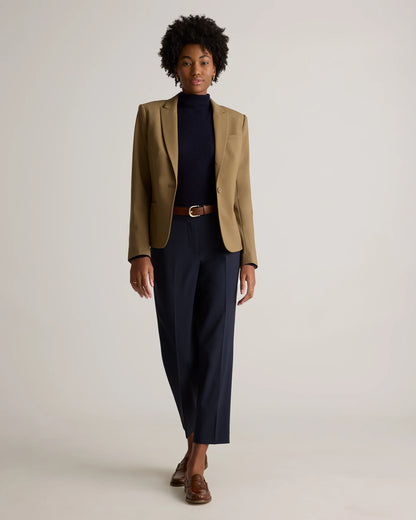 Italian Wool Tailored Blazer - XS / Navy