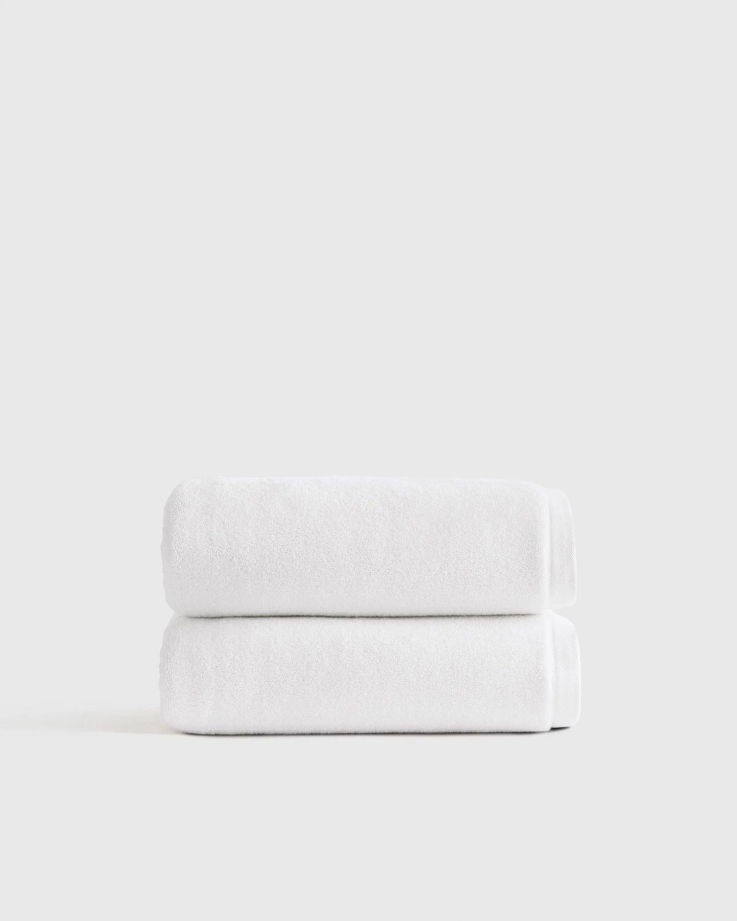 Plush Organic Turkish Cotton Bath Towel (Set of 2) - One Size / White