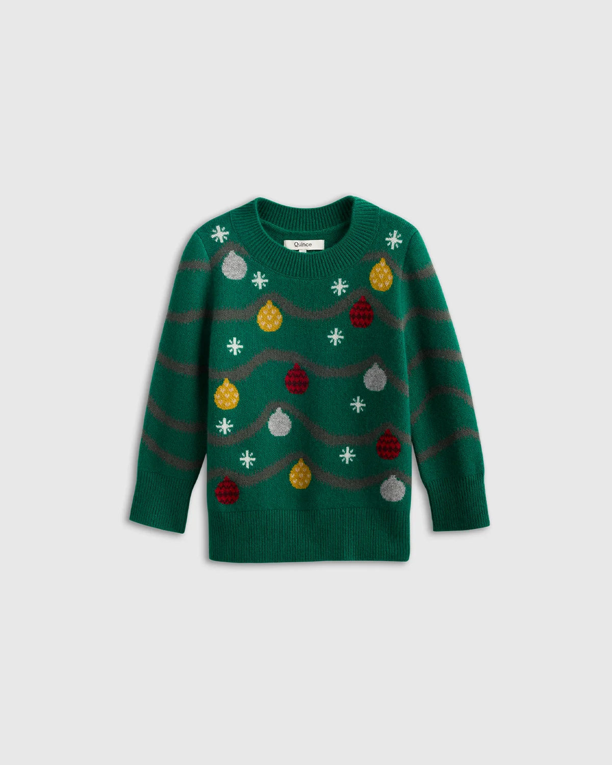 Kids & Baby Washable Cashmere Christmas Sweater - 0-3M / Garlands